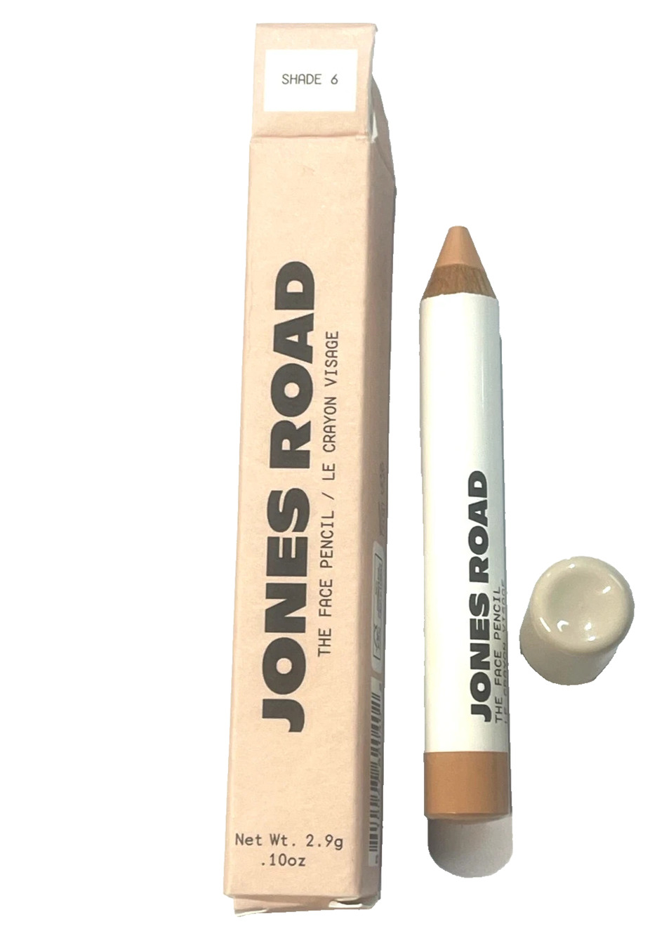 Jones Road The Face Pencil Concealer Shade 6 Light Skin Neutral Undertones Boxed